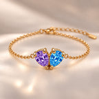 Demi Heart Bracelet - Gold Finish