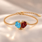 Demi Heart Bracelet - Gold Finish