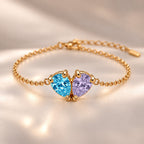 Demi Heart Bracelet - Gold Finish