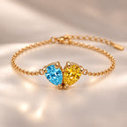 Demi Heart Bracelet - Gold Finish