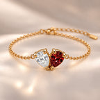 Demi Heart Bracelet - Gold Finish