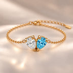 Demi Heart Bracelet - Gold Finish
