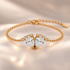 Demi Heart Bracelet - Gold Finish