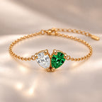 Demi Heart Bracelet - Gold Finish