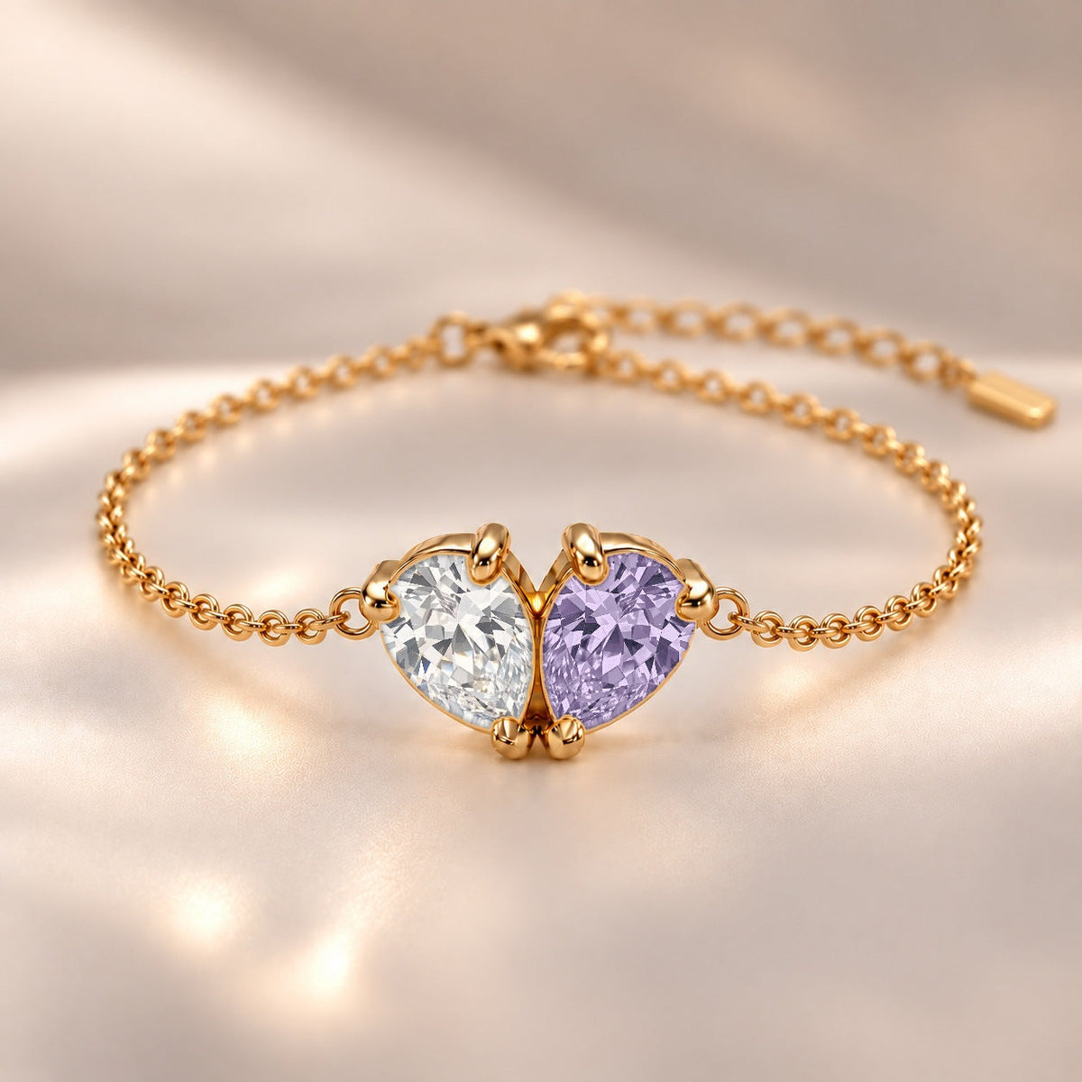 Demi Heart Bracelet - Gold Finish