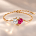 Demi Heart Bracelet - Gold Finish