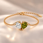 Demi Heart Bracelet - Gold Finish