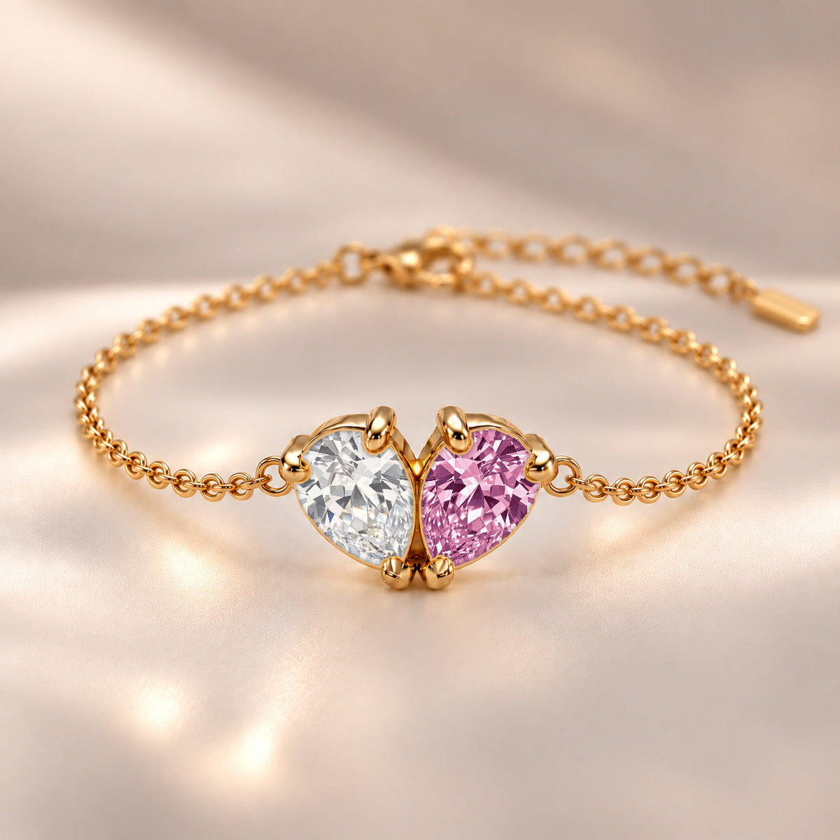Demi Heart Bracelet - Gold Finish