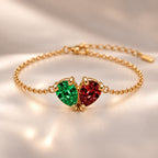 Demi Heart Bracelet - Gold Finish