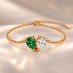 Demi Heart Bracelet - Gold Finish