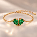 Demi Heart Bracelet - Gold Finish