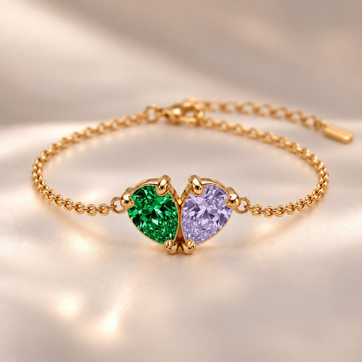 Demi Heart Bracelet - Gold Finish