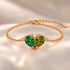 Demi Heart Bracelet - Gold Finish