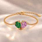 Demi Heart Bracelet - Gold Finish