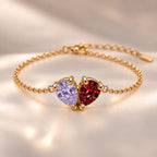 Demi Heart Bracelet - Gold Finish