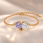 Demi Heart Bracelet - Gold Finish