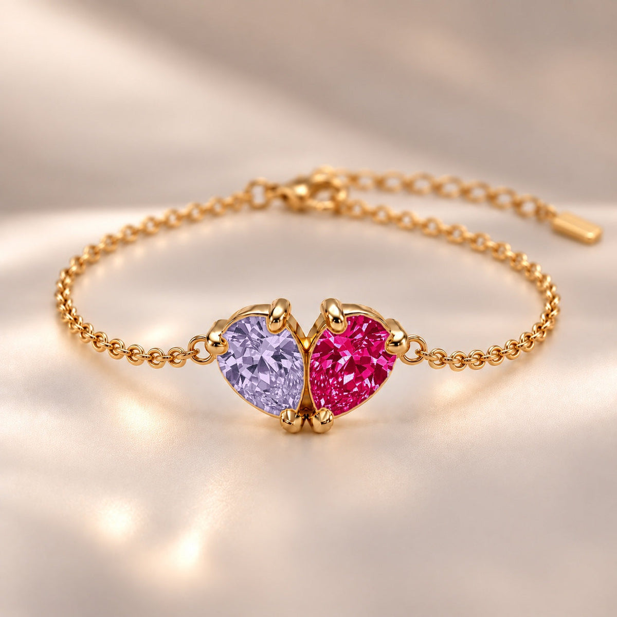 Demi Heart Bracelet - Gold Finish