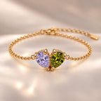 Demi Heart Bracelet - Gold Finish