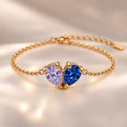 Demi Heart Bracelet - Gold Finish