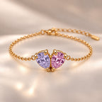 Demi Heart Bracelet - Gold Finish