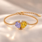 Demi Heart Bracelet - Gold Finish