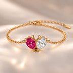 Demi Heart Bracelet - Gold Finish