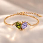 Demi Heart Bracelet - Gold Finish