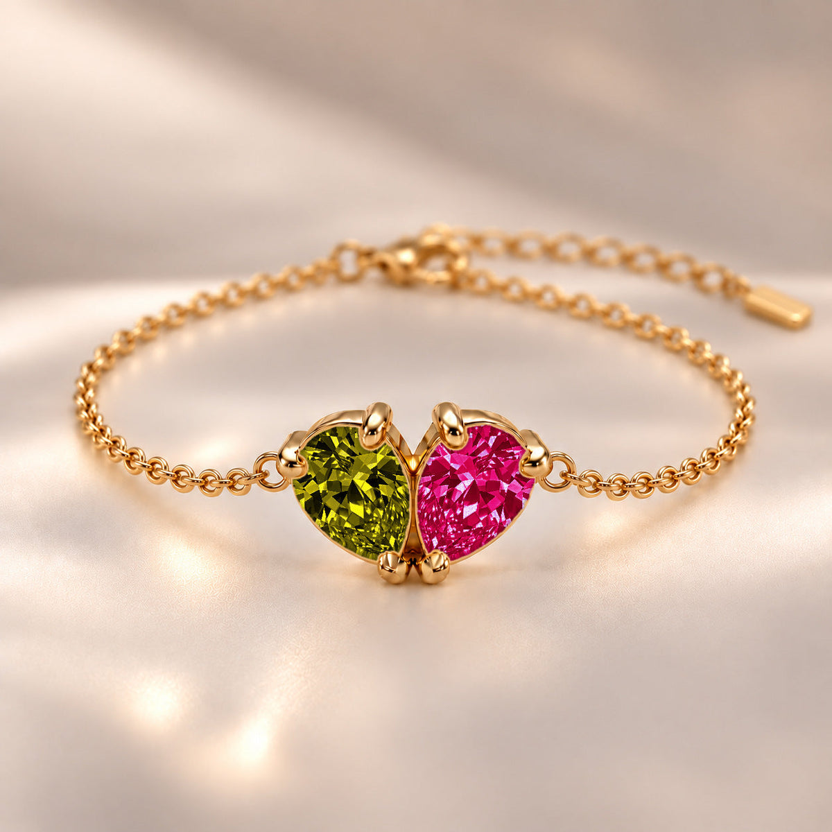 Demi Heart Bracelet - Gold Finish