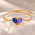 Demi Heart Bracelet - Gold Finish