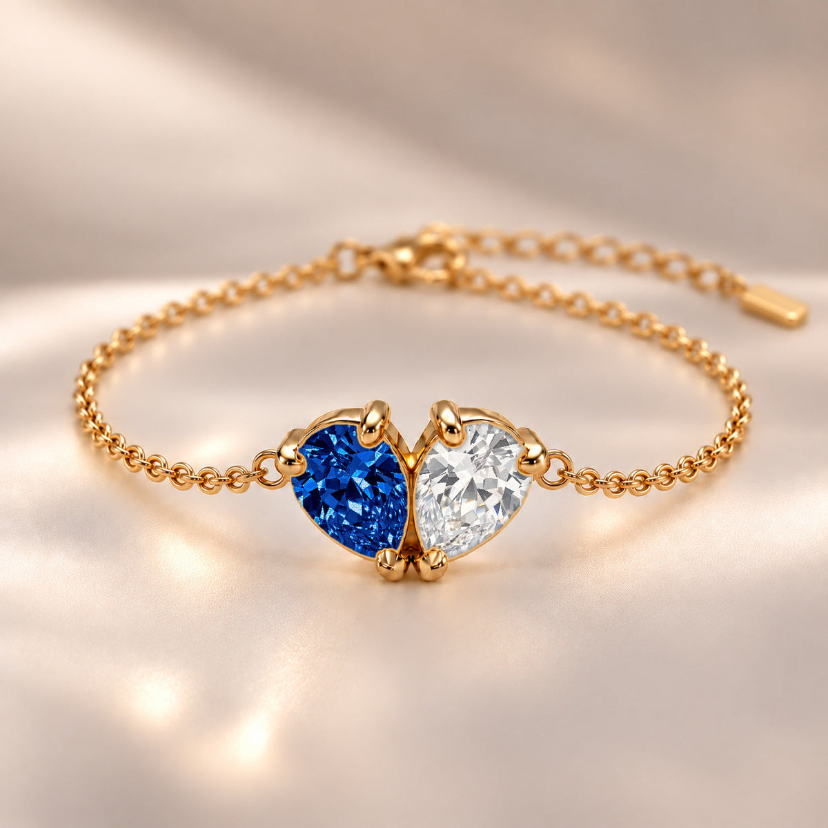 Demi Heart Bracelet - Gold Finish
