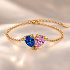 Demi Heart Bracelet - Gold Finish