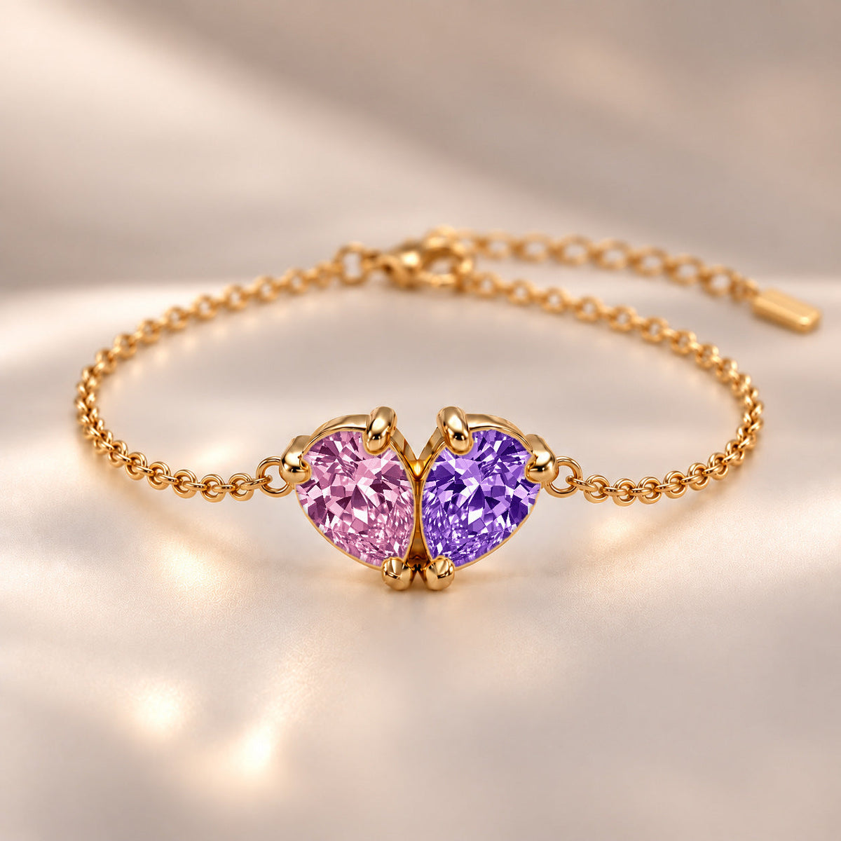 Demi Heart Bracelet - Gold Finish