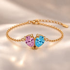 Demi Heart Bracelet - Gold Finish