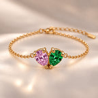 Demi Heart Bracelet - Gold Finish