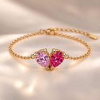 Demi Heart Bracelet - Gold Finish