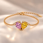 Demi Heart Bracelet - Gold Finish