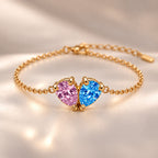 Demi Heart Bracelet - Gold Finish