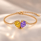 Demi Heart Bracelet - Gold Finish