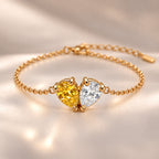 Demi Heart Bracelet - Gold Finish
