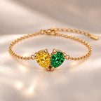 Demi Heart Bracelet - Gold Finish
