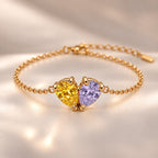 Demi Heart Bracelet - Gold Finish