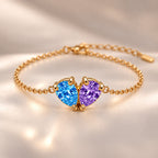 Demi Heart Bracelet - Gold Finish