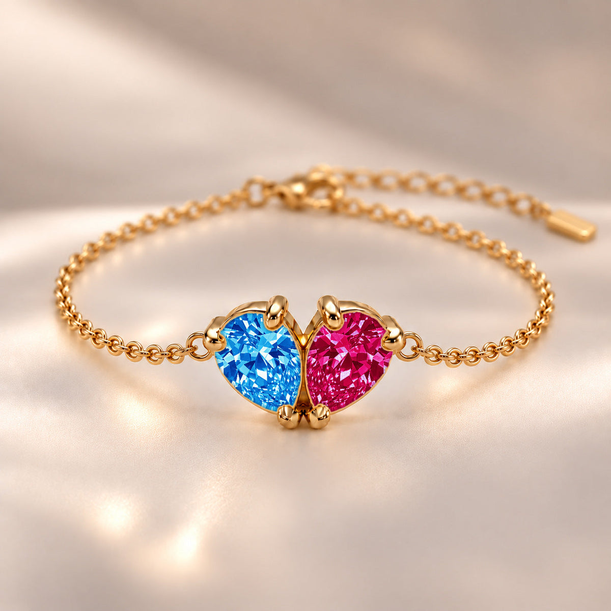 Demi Heart Bracelet - Gold Finish
