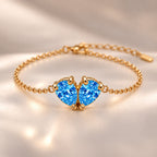 Demi Heart Bracelet - Gold Finish