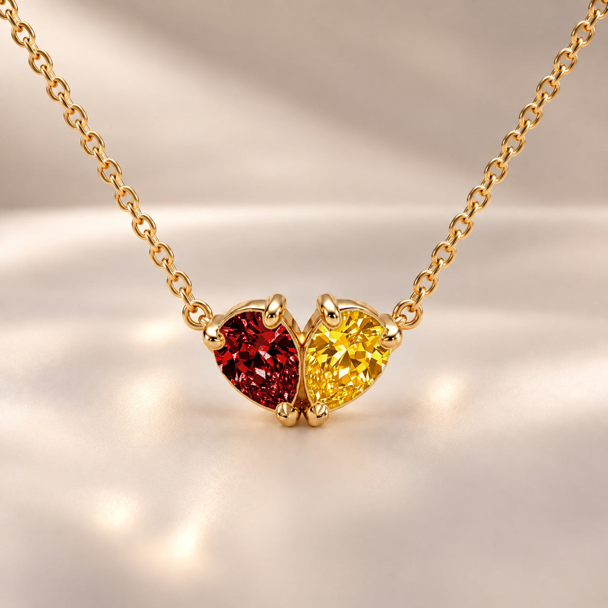 Demi Heart Necklace - Gold Finish