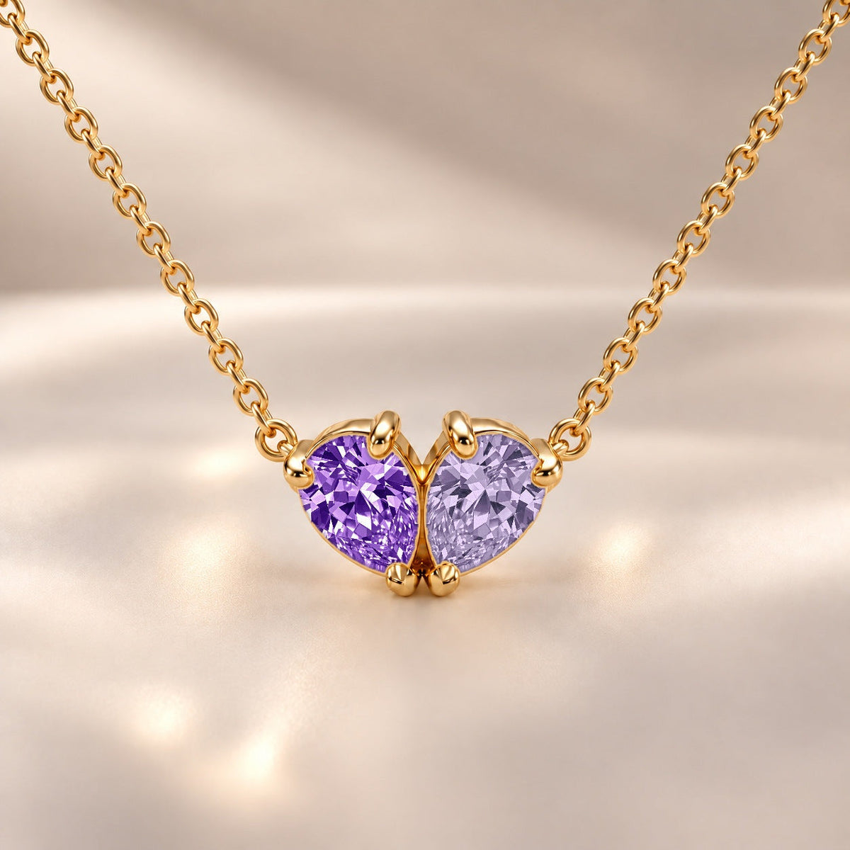 Demi Heart Necklace - Gold Finish