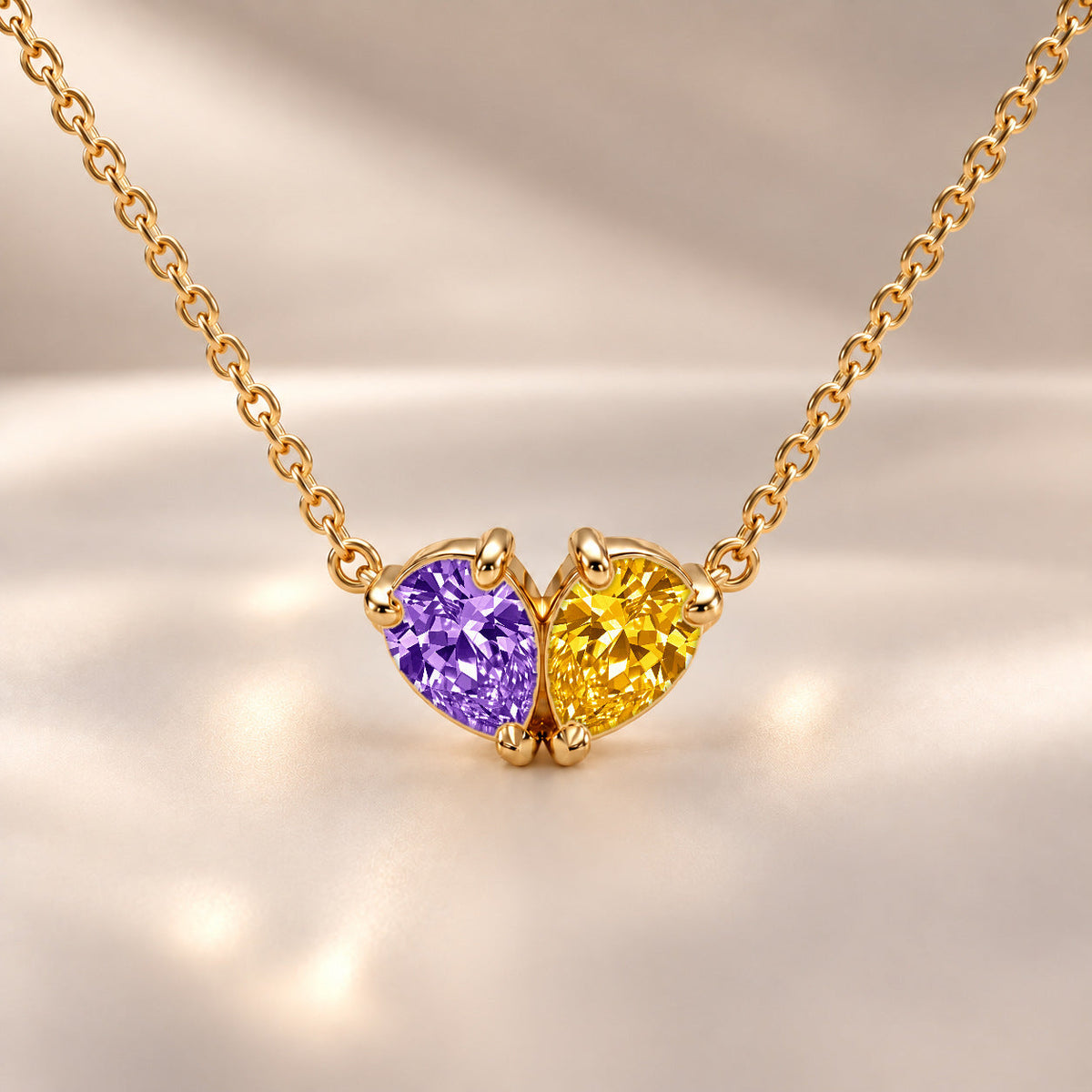 Demi Heart Necklace - Gold Finish