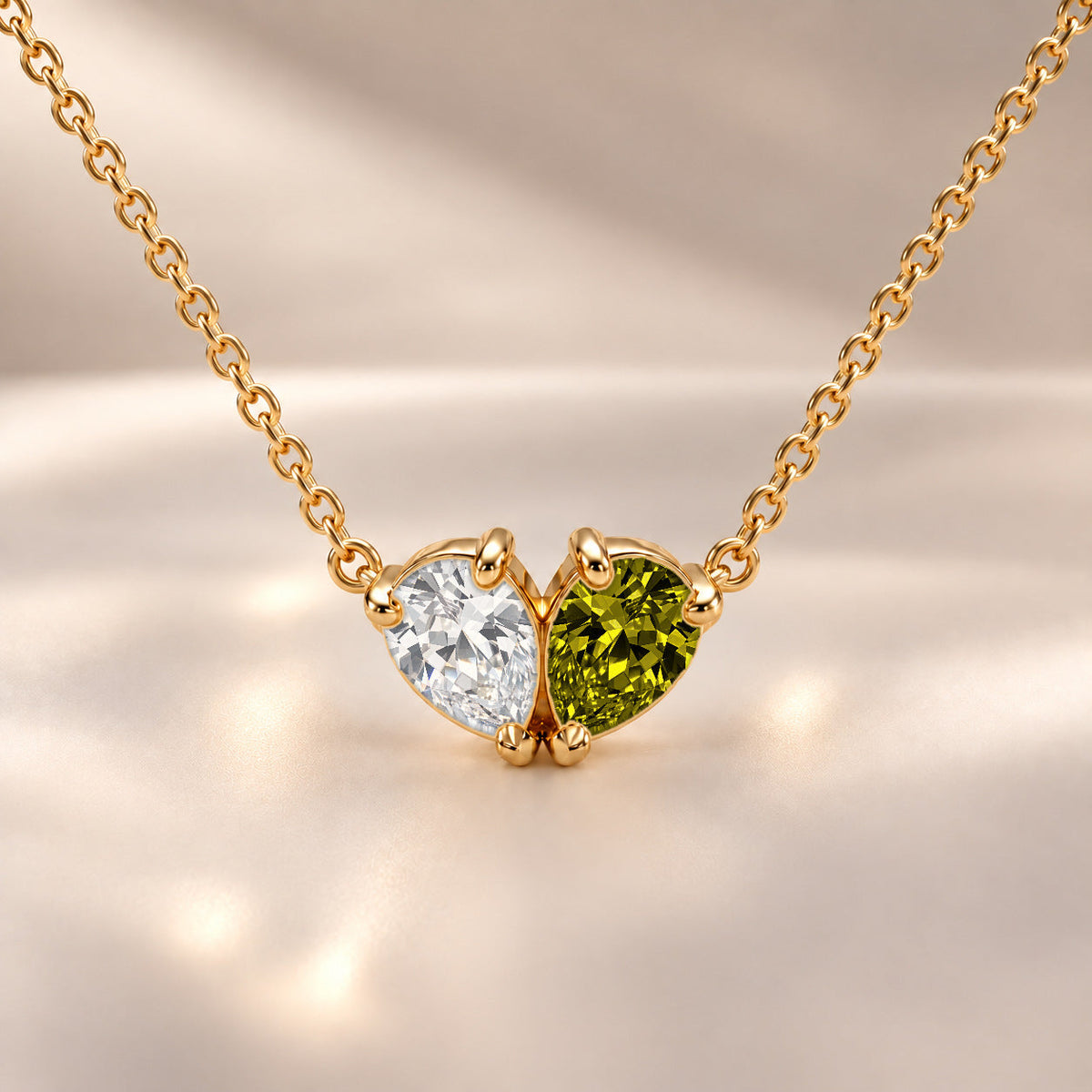Demi Heart Necklace - Gold Finish
