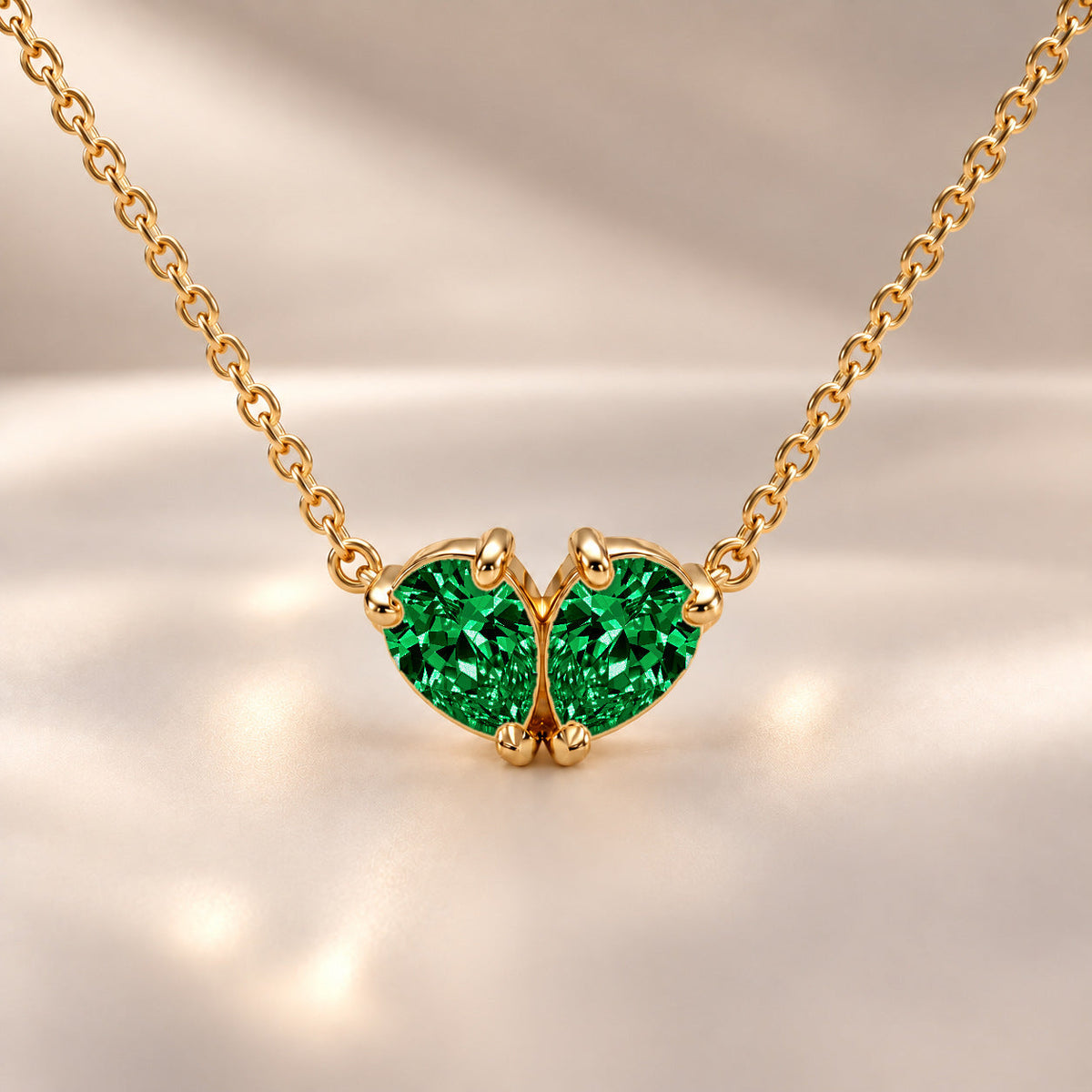 Demi Heart Necklace - Gold Finish
