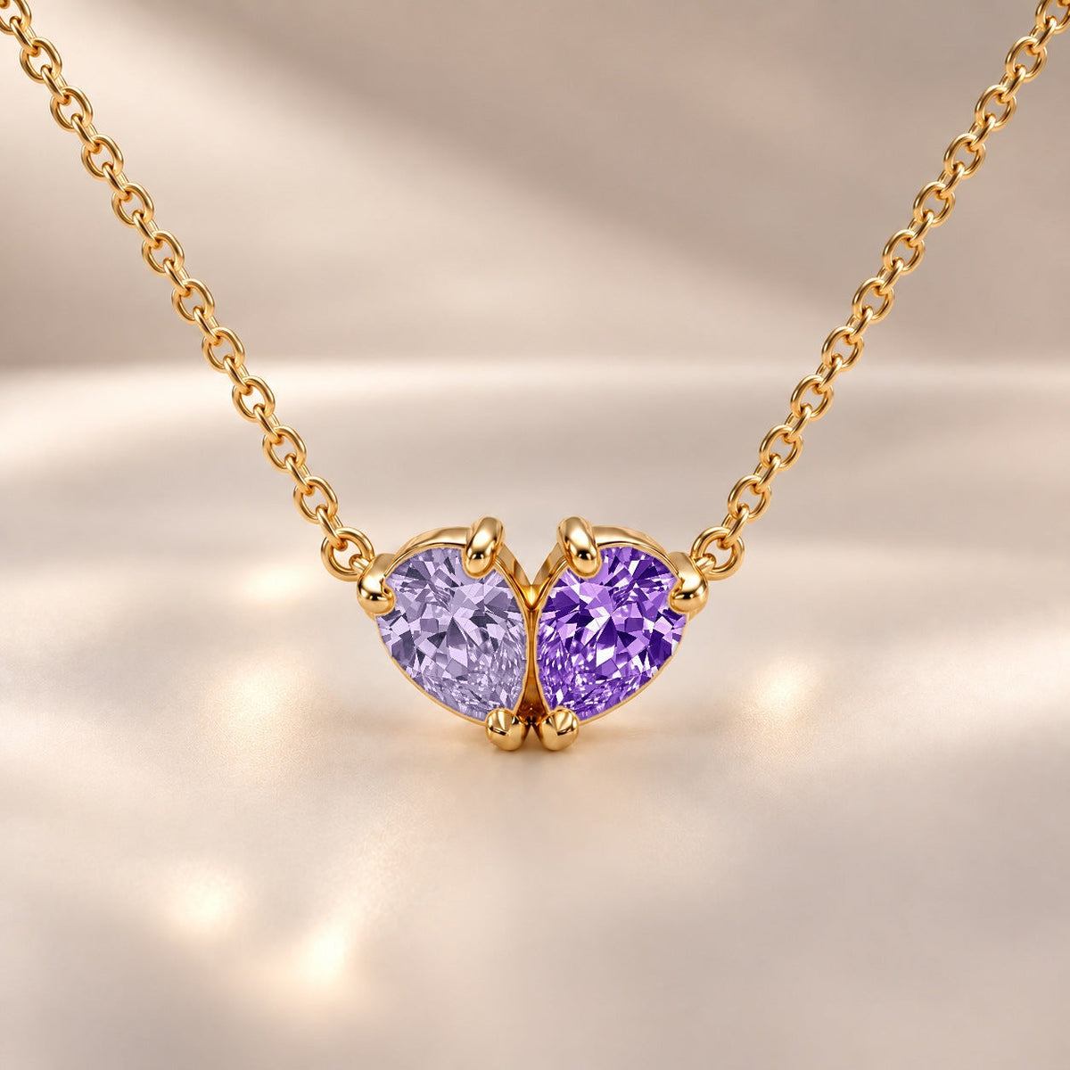 Demi Heart Necklace - Gold Finish